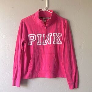 PINK 1/4 Zip Sweatshirt